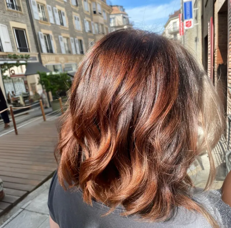 Réalisation coiffure : coloration